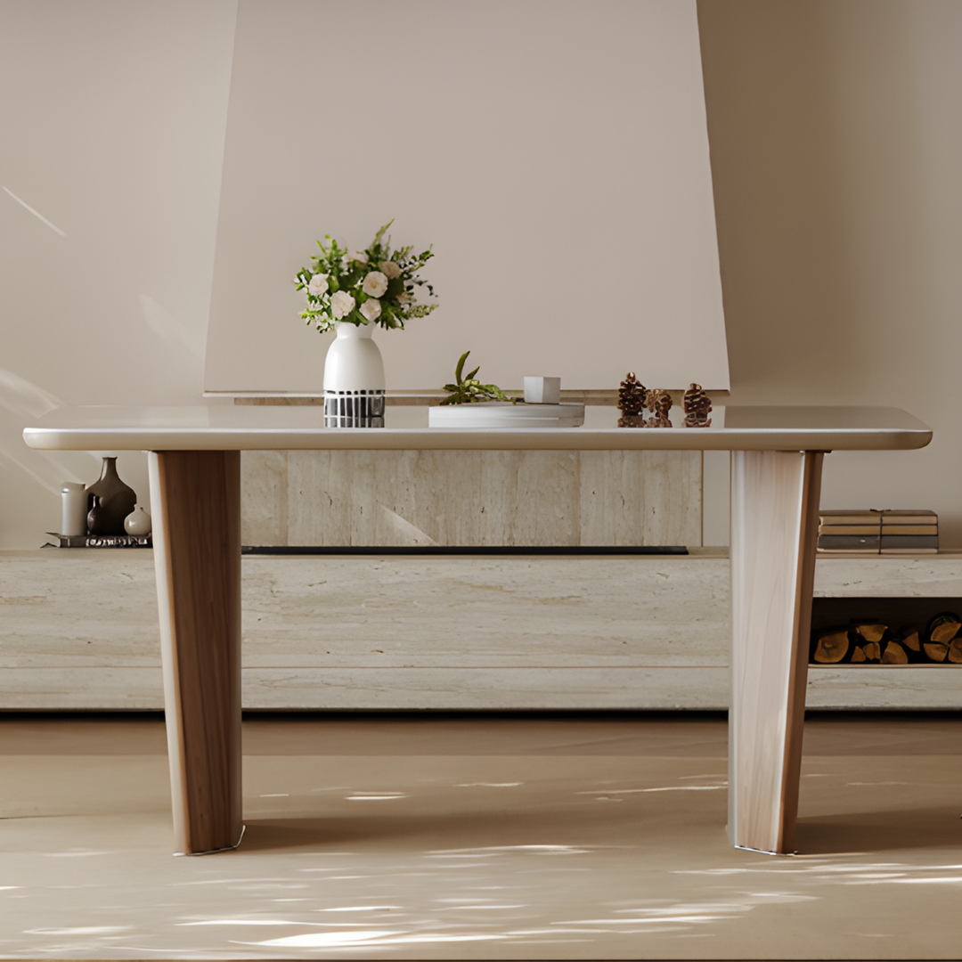VIRENZA White Jade Stone Dining Table & Chair Set - Urban Mood Singapore