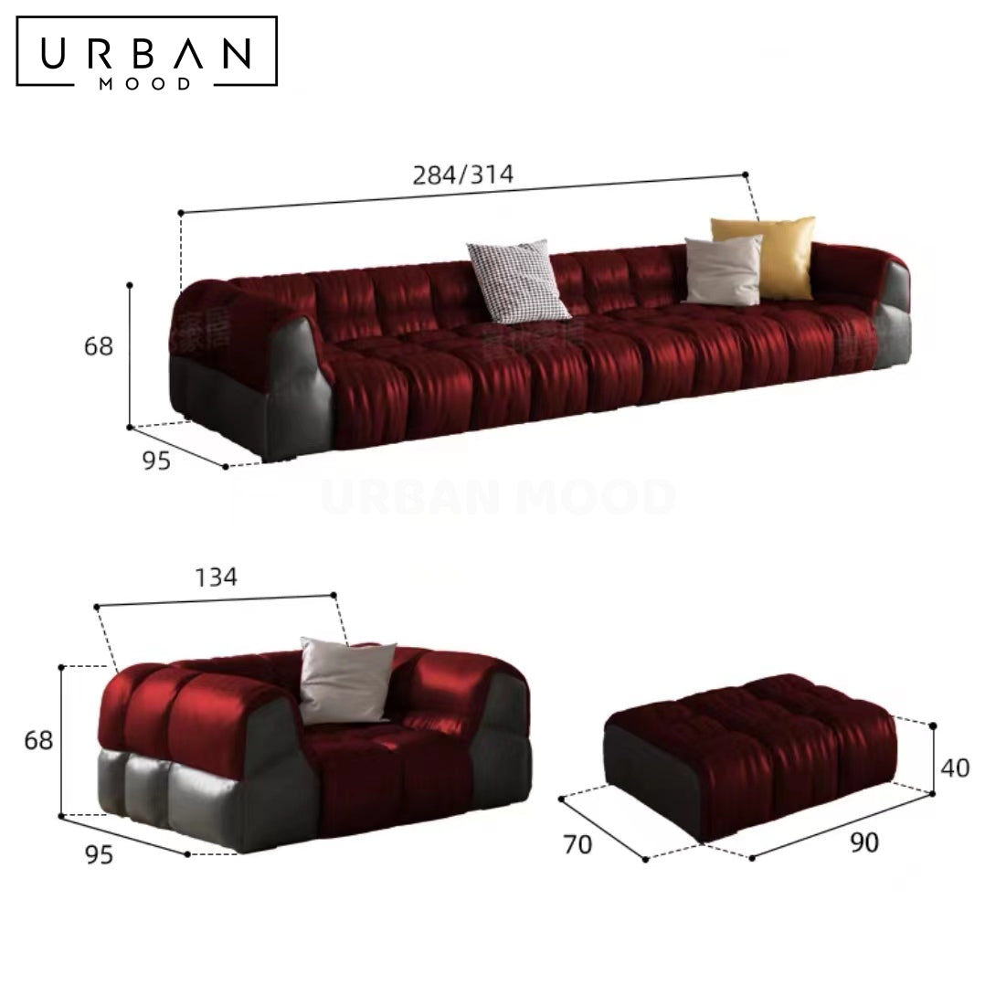Vivace Modern Leather Sofa Urban Mood