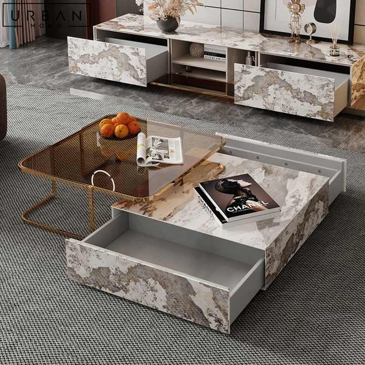 VIVIANNA Modern Sintered Stone Coffee Table – Urban Mood
