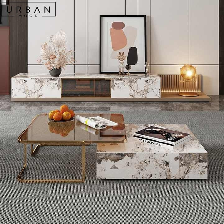 VIVIANNA Modern Sintered Stone Coffee Table – Urban Mood