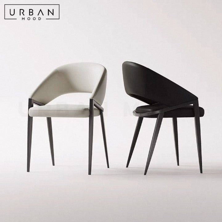 VOLLA Modern Leather Dining Chair
