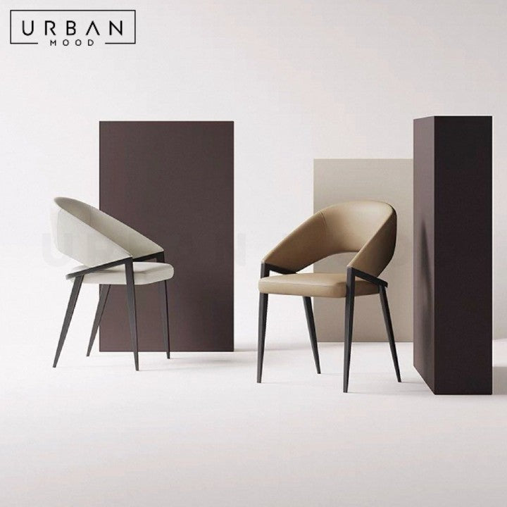 VOLLA Modern Leather Dining Chair