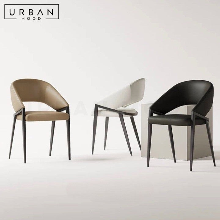 VOLLA Modern Leather Dining Chair