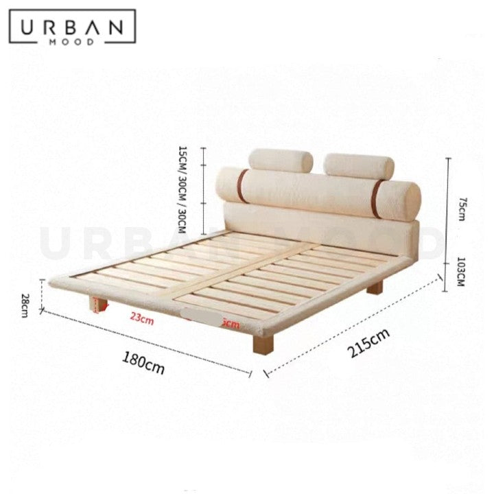 VLASTA Modern Fabric Bedframe