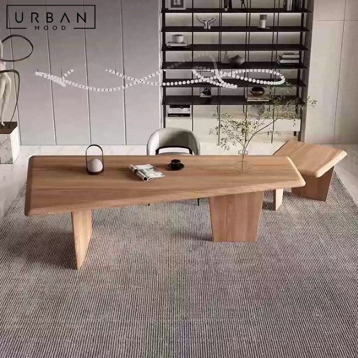 VLAKA Modern Solid Wood Work Desk