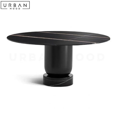 LEVSKY Modern Round Marble Dining Table