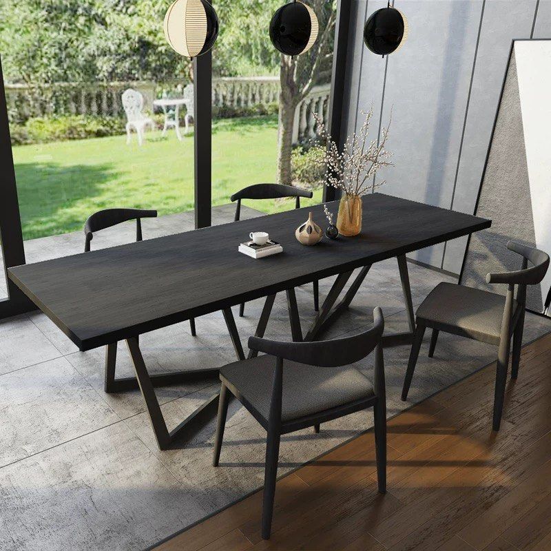 VOLTE Modern Solid Wood Dining Table - Urban Mood Singapore