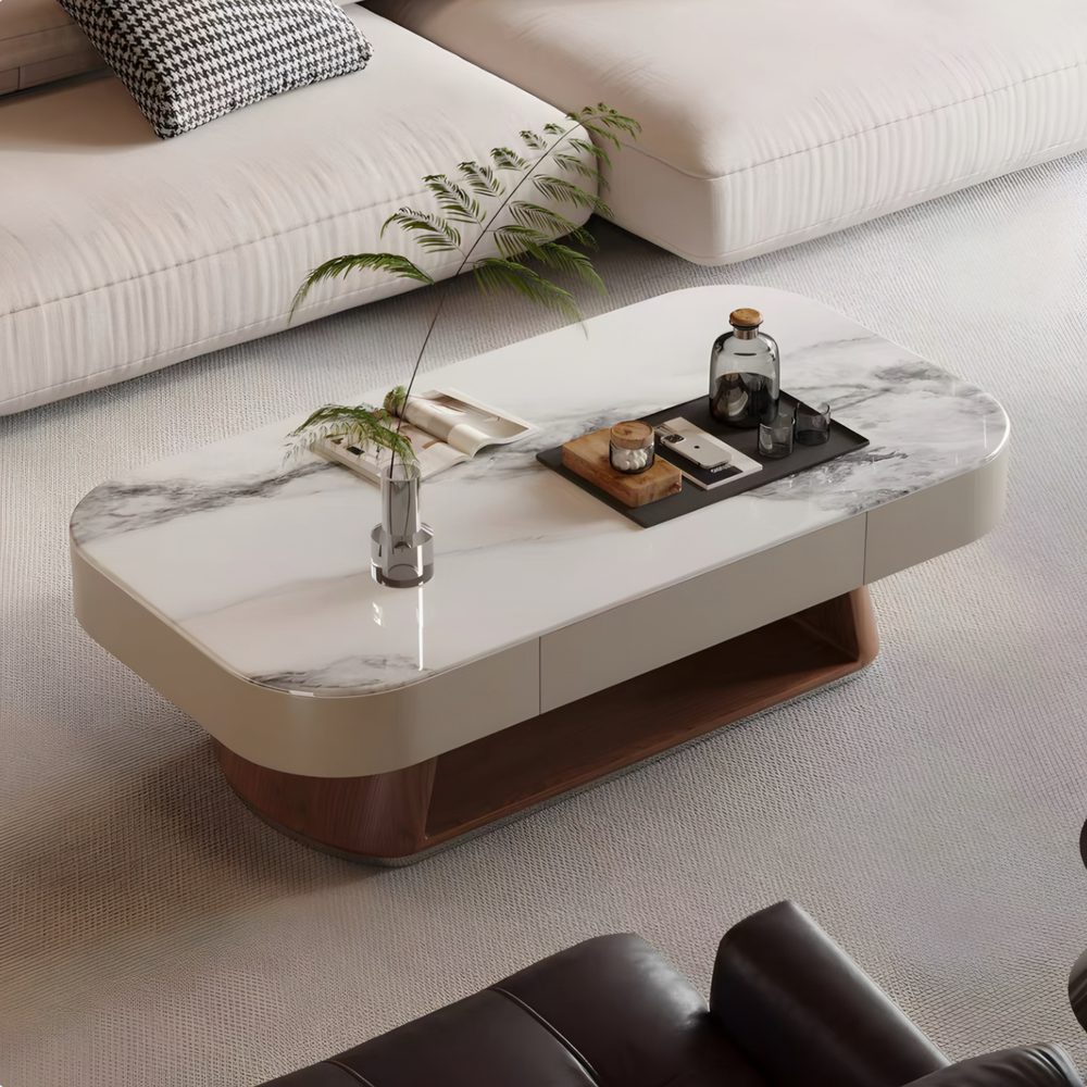VORSTEN Modern Marble Coffee & TV Console - Urban Mood Singapore