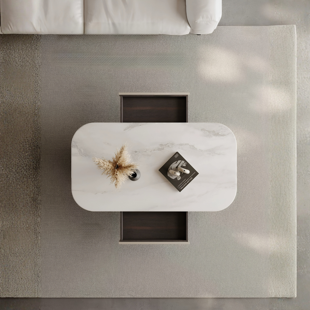 VORSTEN Modern Marble Coffee & TV Console - Urban Mood Singapore