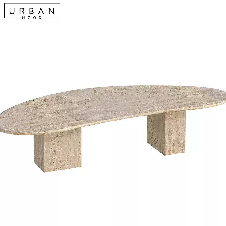 VUKIC Wabi Sabi Travertine Coffee Table