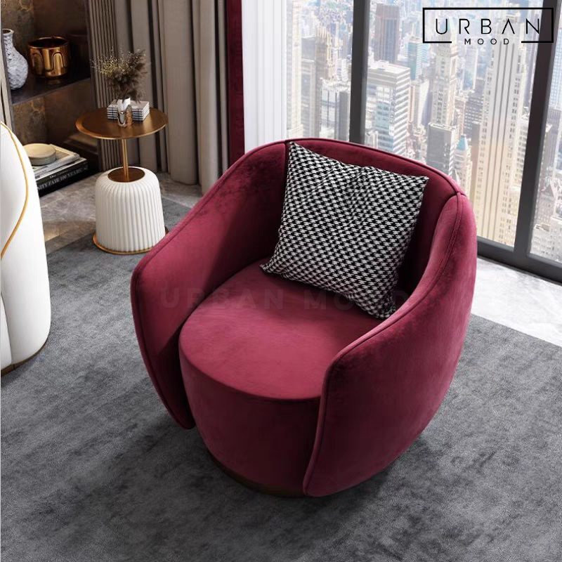 VITRI Modern Velvet Lounge Chair