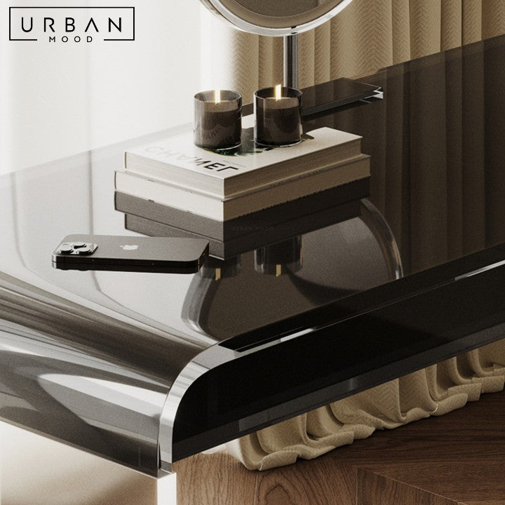 WASSIE Modern Acrylic Vanity Table