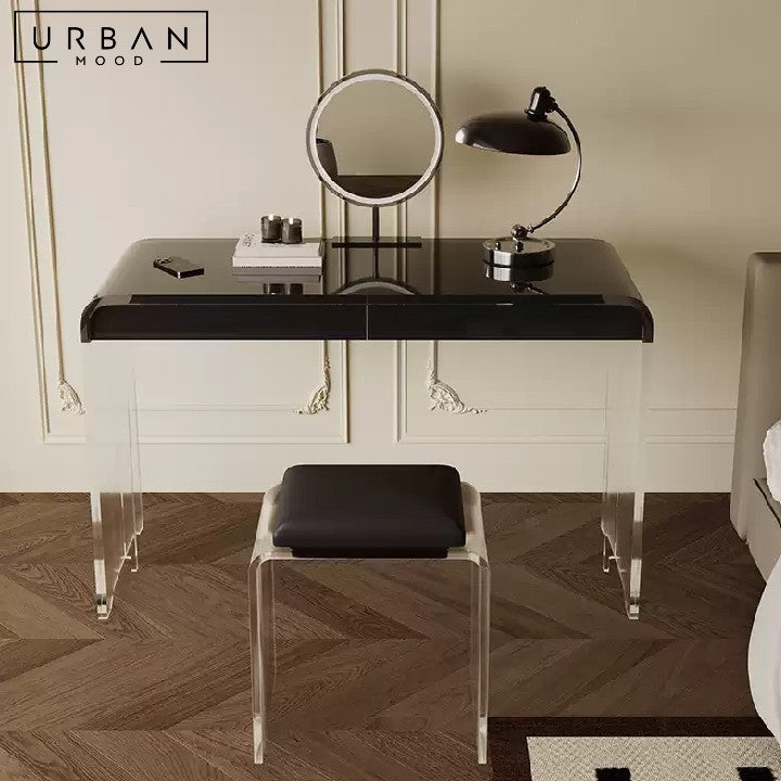 WASSIE Modern Acrylic Vanity Table
