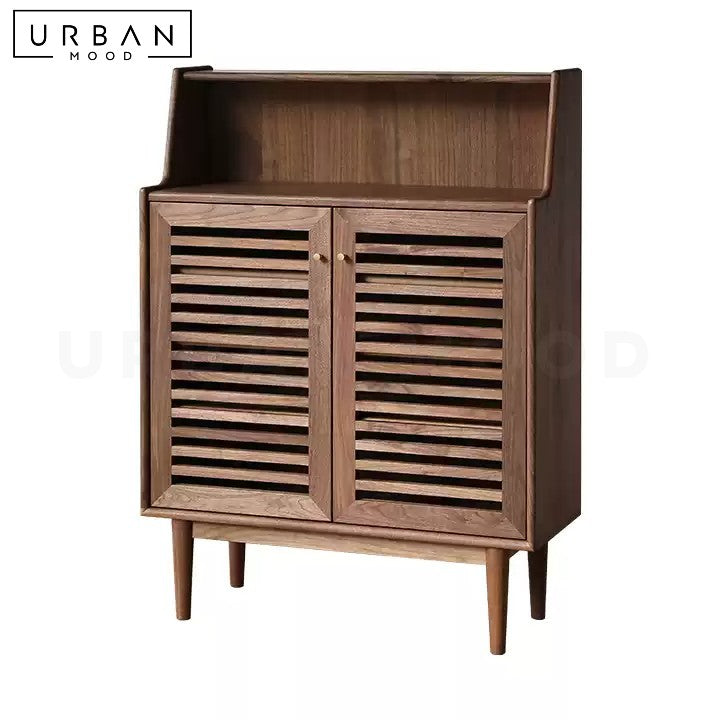 WATERS Japandi Solid Wood Shoe Cabinet