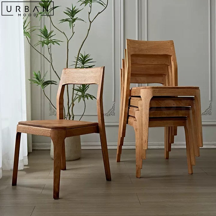 WEISE Japandi Solid Wood Dining Chair