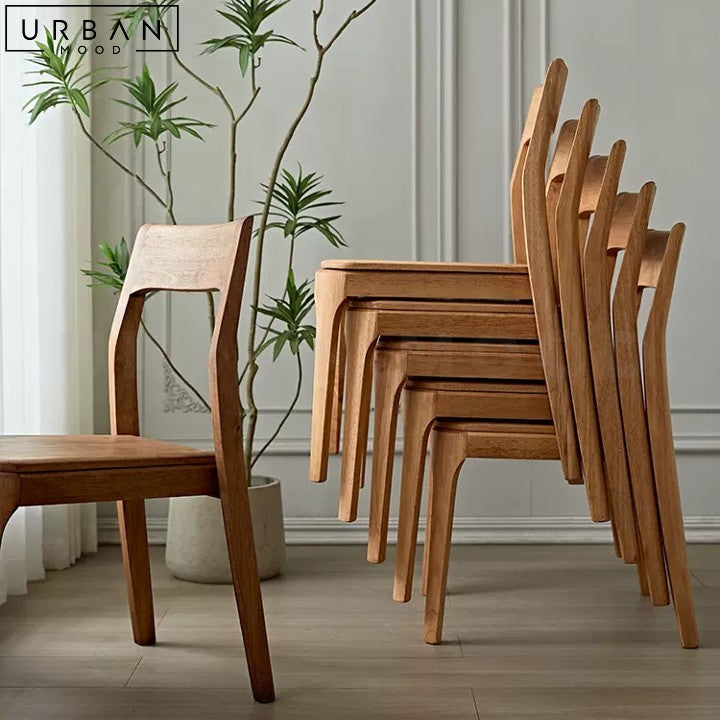 WEISE Japandi Solid Wood Dining Chair