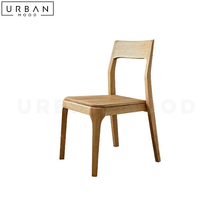 WEISE Japandi Solid Wood Dining Chair – Urban Mood