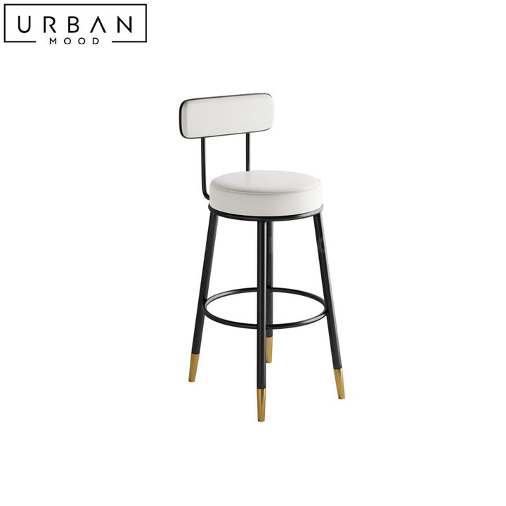 WELLA Modern Velvet Bar Stool