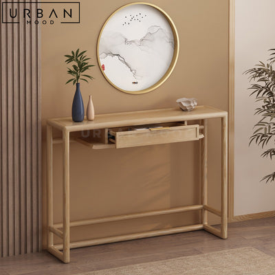 WERV Oriental Solid Wood Console Table