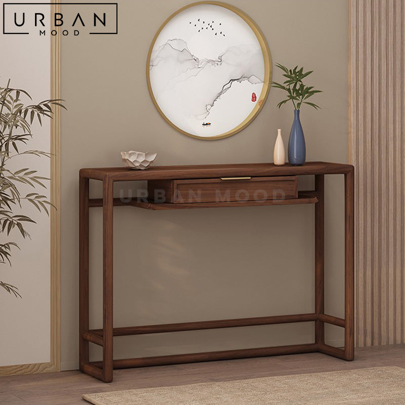 WERV Oriental Solid Wood Console Table