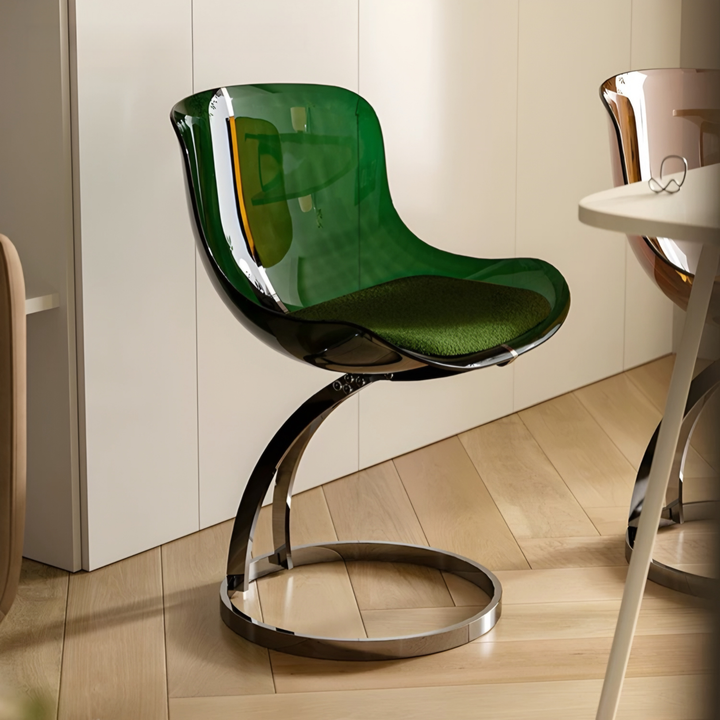 WETHERBY Modern Acrylic Floating Dining Chair - Urban Mood Singapore