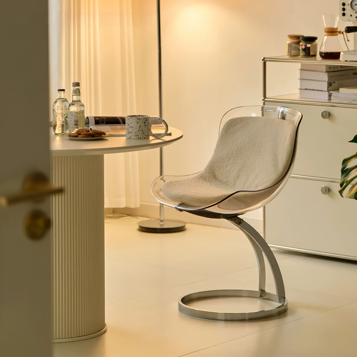 WETHERBY Modern Acrylic Floating Dining Chair - Urban Mood Singapore