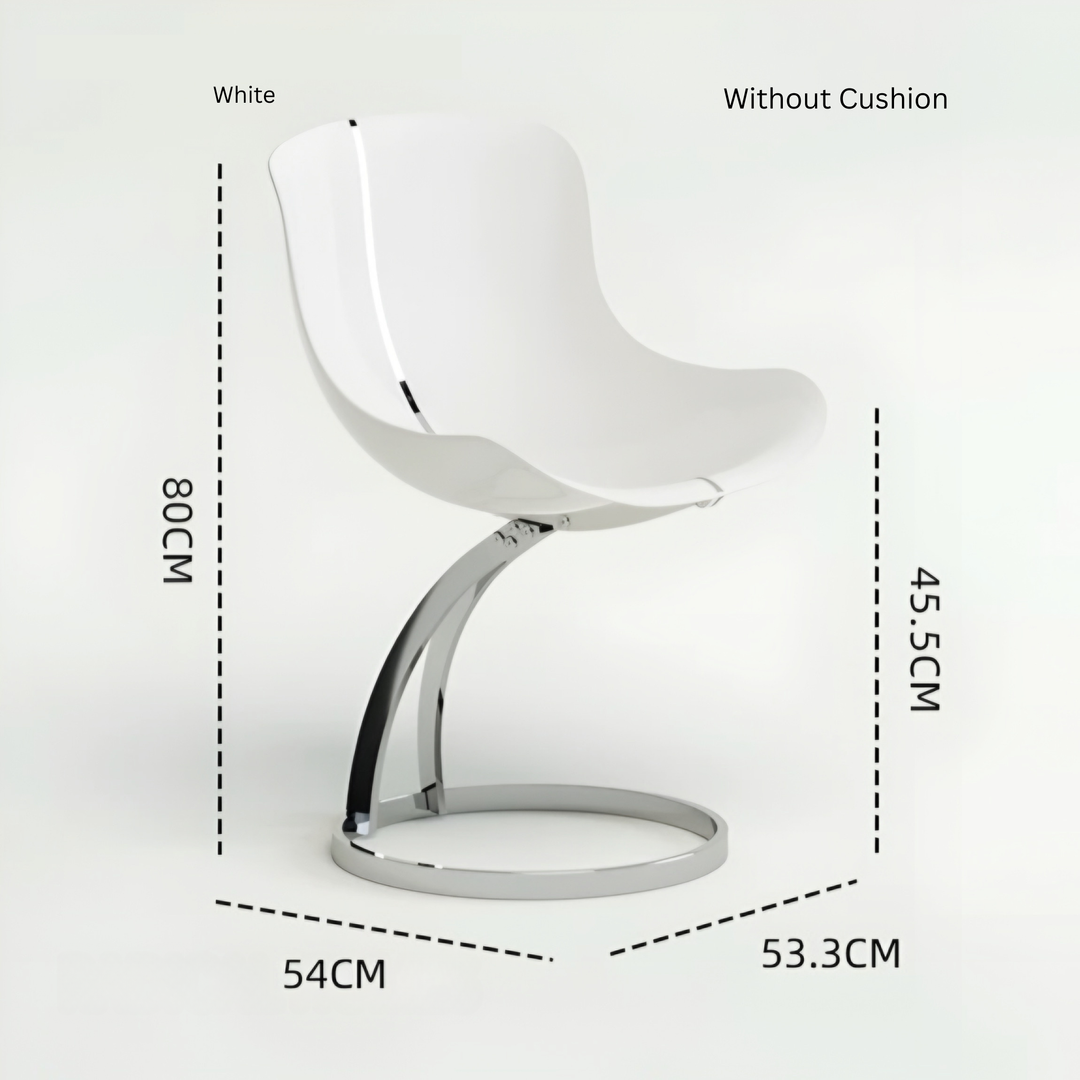 WETHERBY Modern Acrylic Floating Dining Chair - Urban Mood Singapore