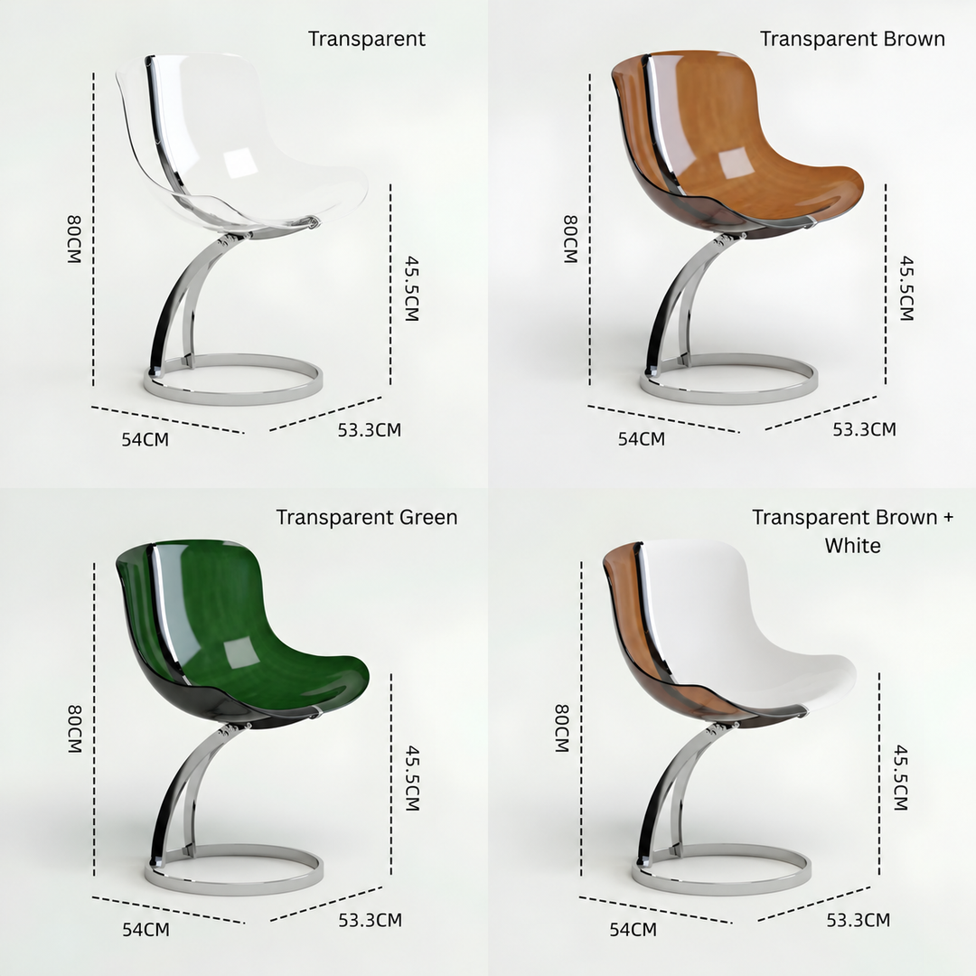 WETHERBY Modern Acrylic Floating Dining Chair - Urban Mood Singapore