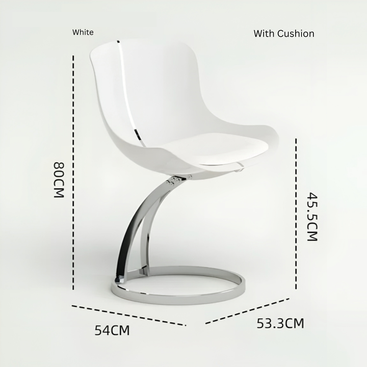 WETHERBY Modern Acrylic Floating Dining Chair - Urban Mood Singapore