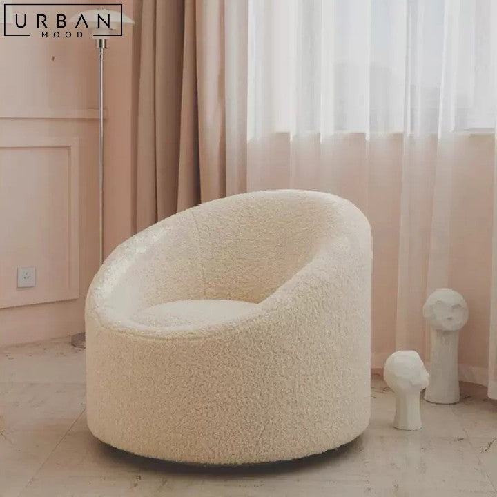 WESTEN Japandi Boucle Lounge Chair