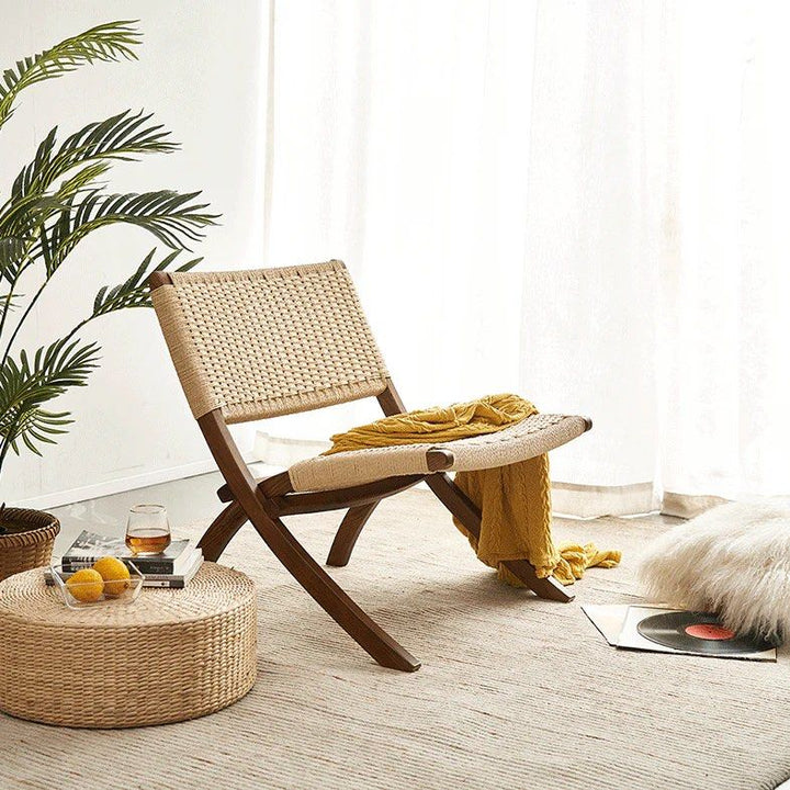 WEXFORD Scandinavian Foldable Rattan Lounge Chair - Urban Mood Singapore