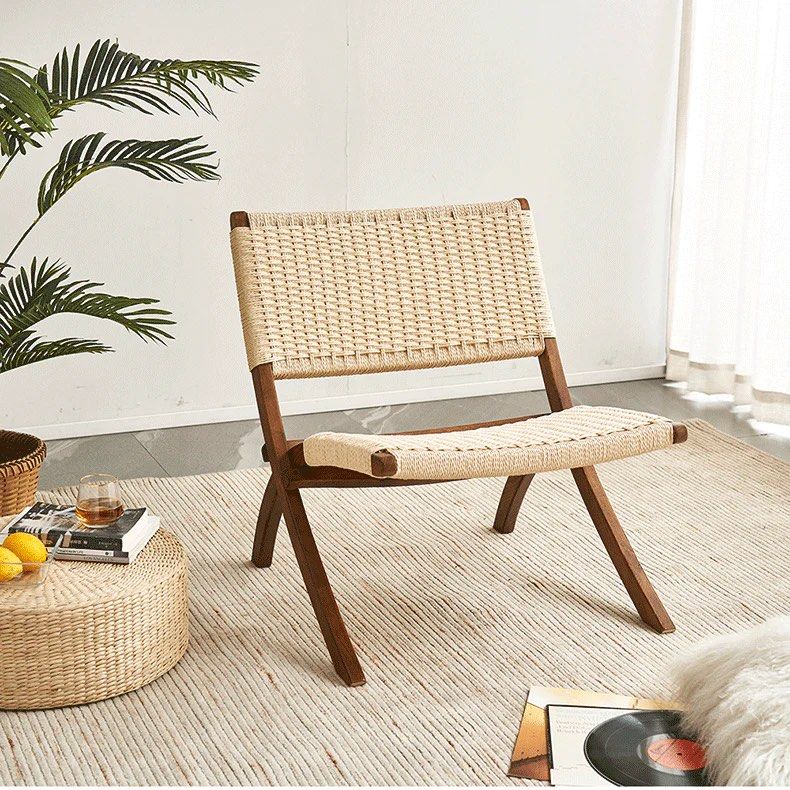 WEXFORD Scandinavian Foldable Rattan Lounge Chair - Urban Mood Singapore