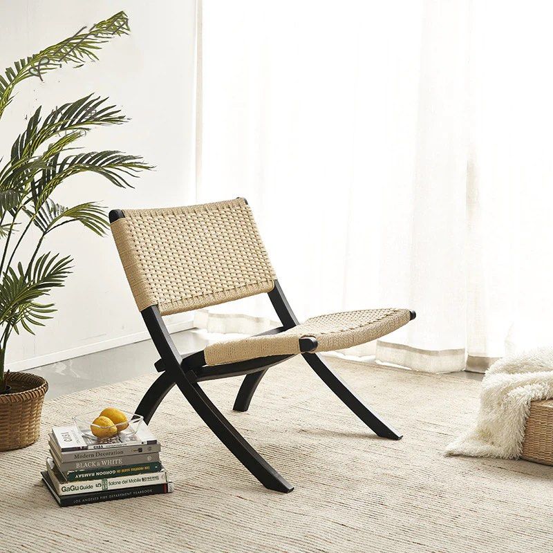 WEXFORD Scandinavian Foldable Rattan Lounge Chair - Urban Mood Singapore