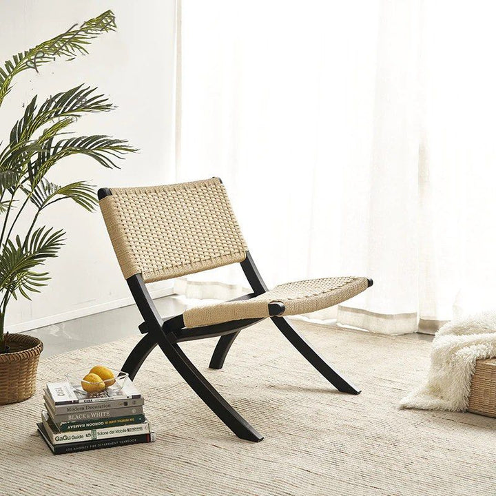WEXFORD Scandinavian Foldable Rattan Lounge Chair - Urban Mood Singapore