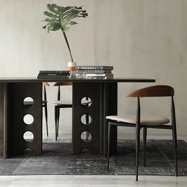 WEXTON Modern Leather Dining Chair - Urban Mood Singapore