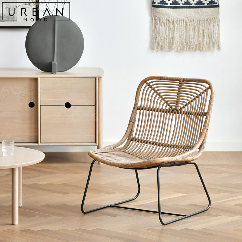 WILMOT Rustic Rattan Leisure Chair – Urban Mood