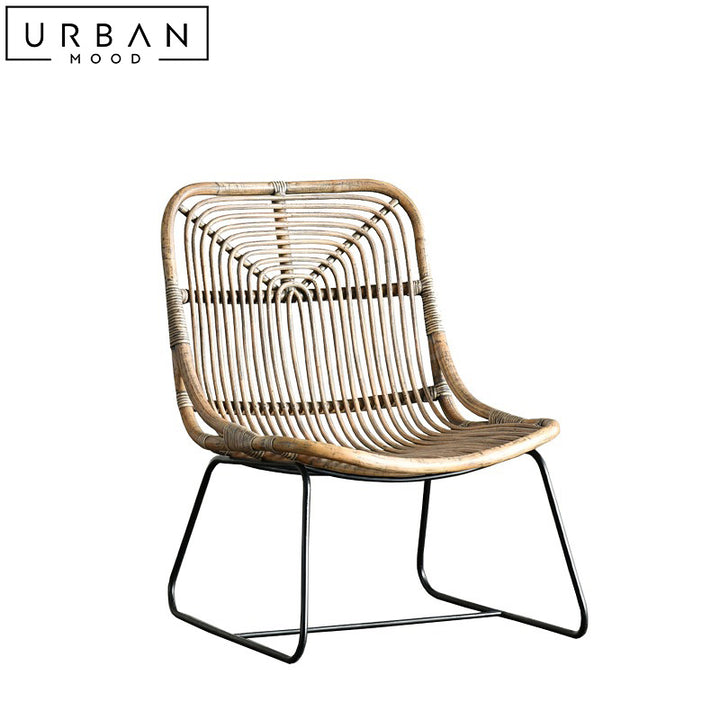 WILMOT Rustic Rattan Leisure Chair