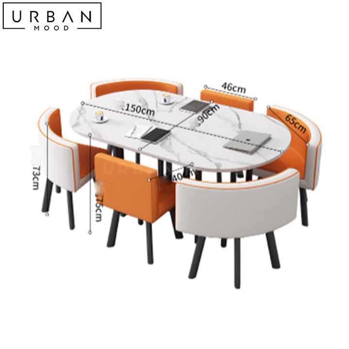 WOLFF Modern Dining Table Set