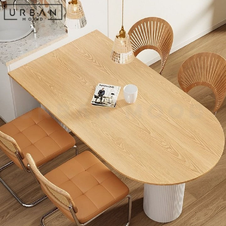 WONG Japandi Solid Wood Dining Table