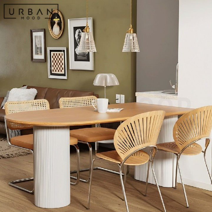 WONG Japandi Solid Wood Dining Table