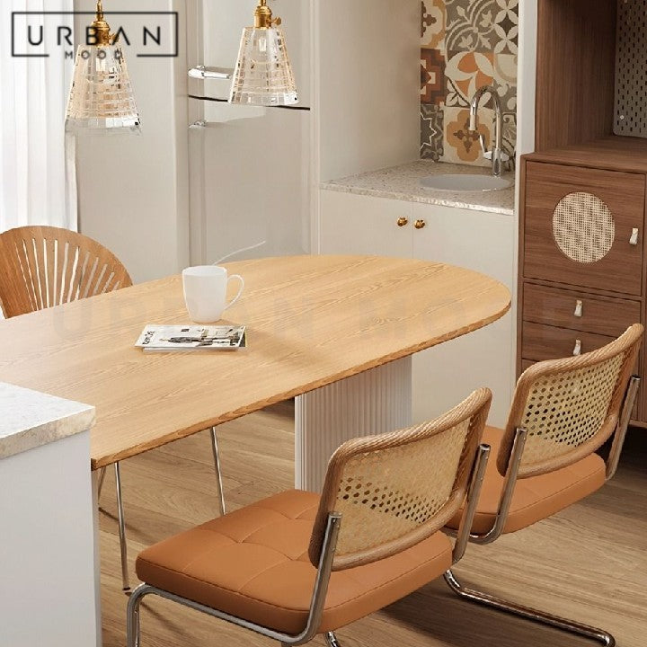 WONG Japandi Solid Wood Dining Table