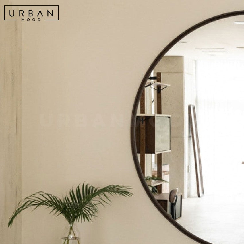 WOODSY Modern Moon Wall Mirror