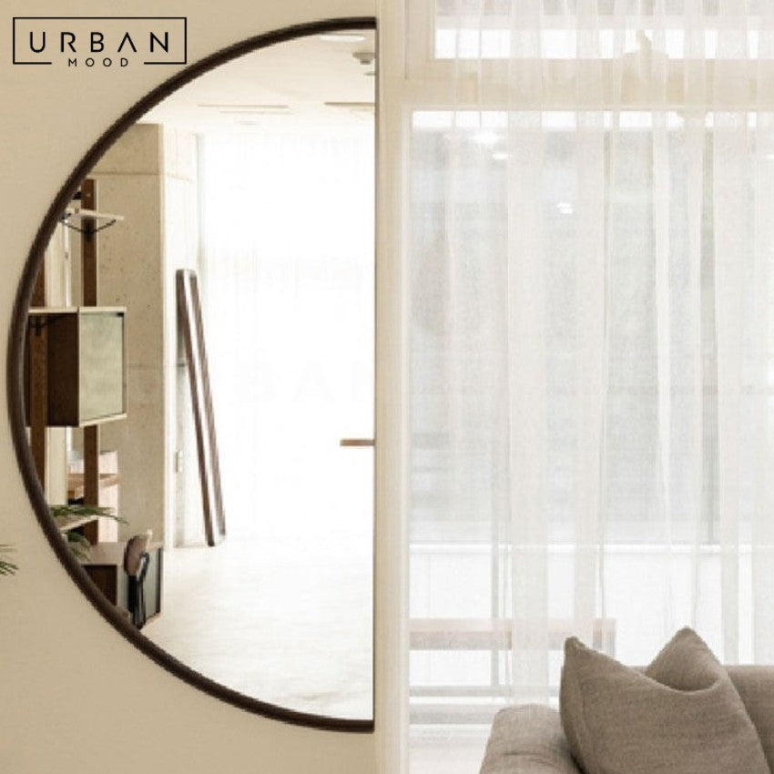 WOODSY Modern Moon Wall Mirror
