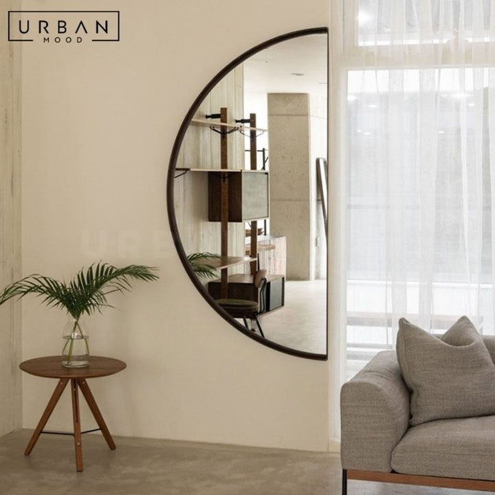 WOODSY Modern Moon Wall Mirror
