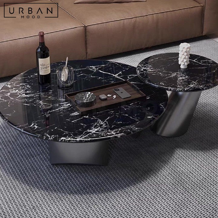 WURZ Modern Sintered Stone Round Coffee Table