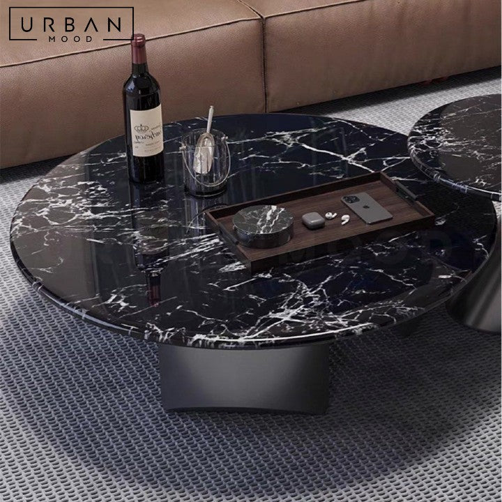 WURZ Modern Sintered Stone Round Coffee Table