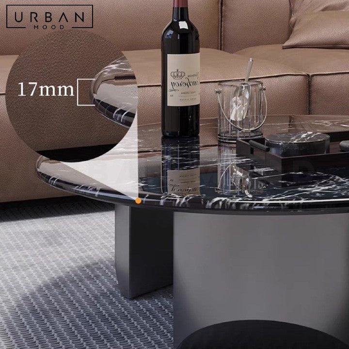 WURZ Modern Sintered Stone Round Coffee Table