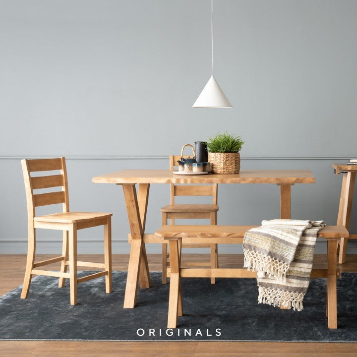 HAFERI Scandinavian Solid Wood Counter Chair