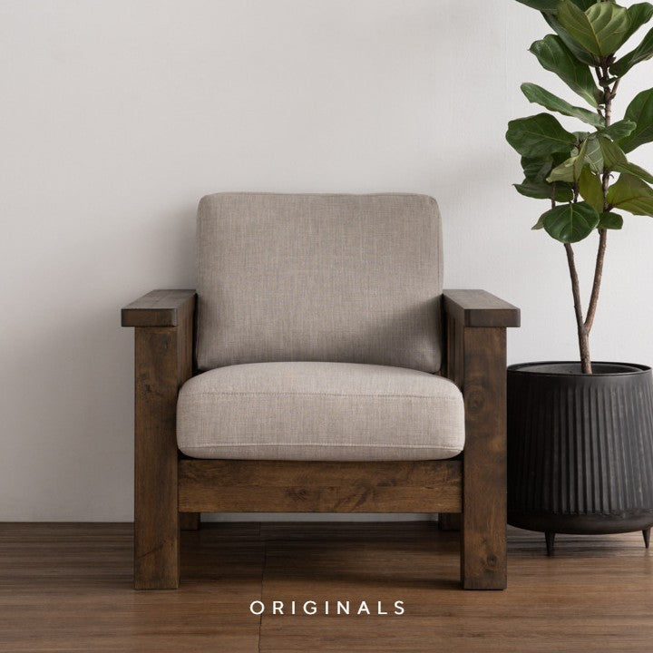 CHICA Modern 1 Seater Fabric Sofa