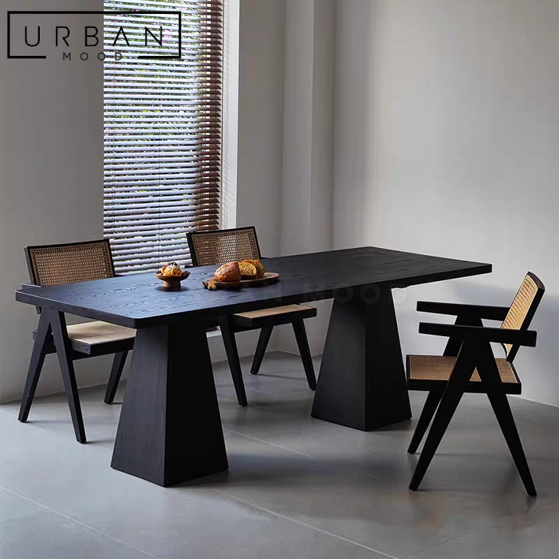 XAN Rustic Solid Wood Dining Table